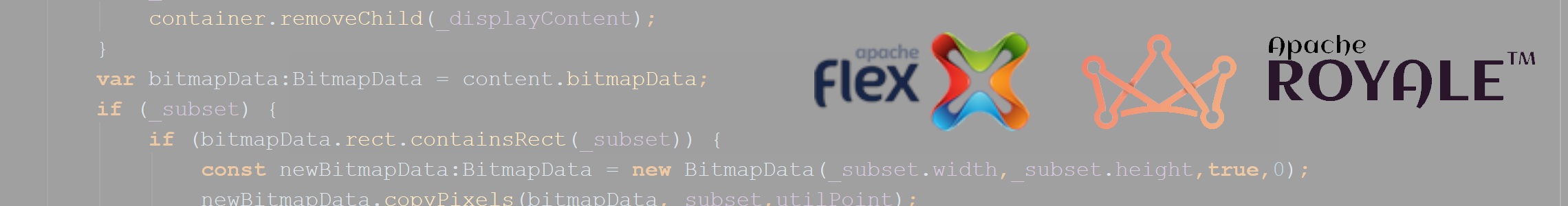 Actionscript (Apache Flex or Apache Royale)